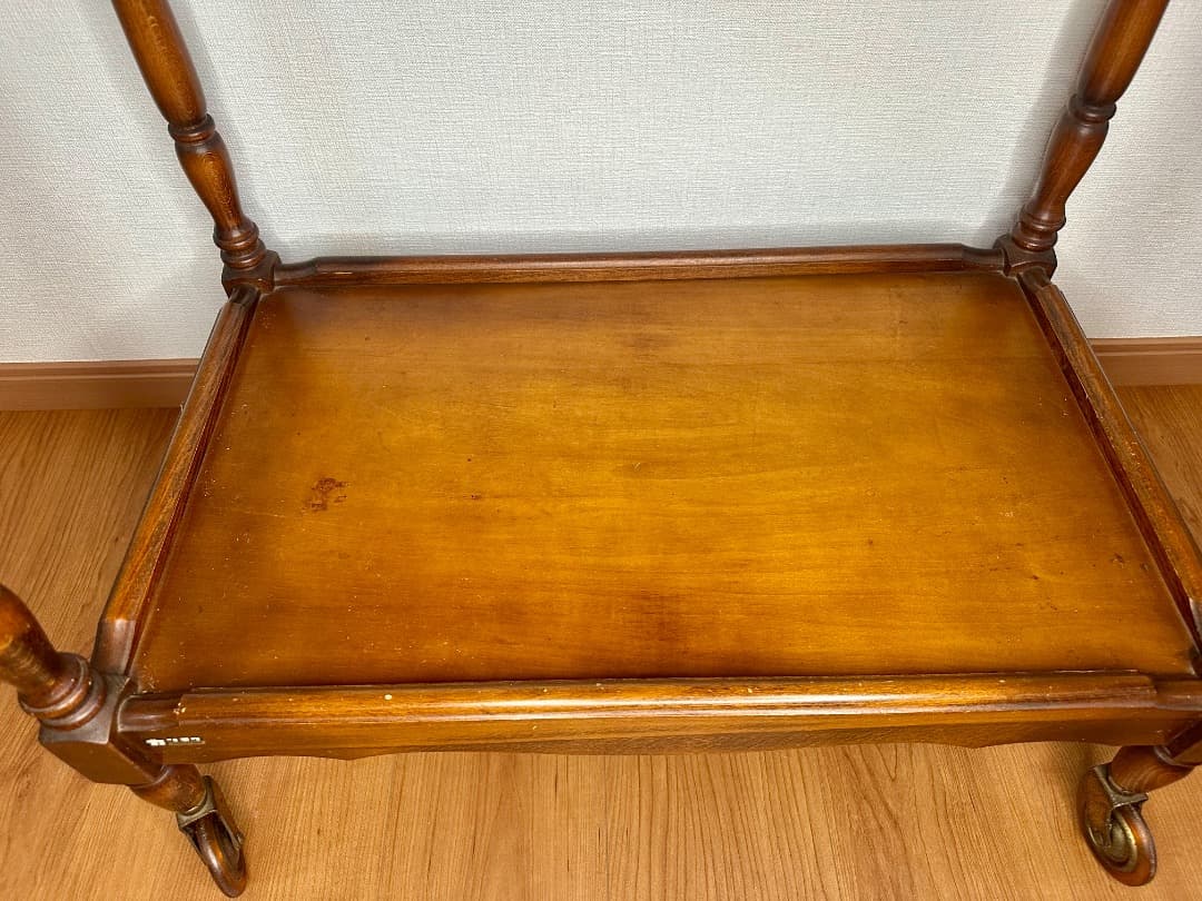 カリモク家具 コロニアル キッチンワゴン オールドカリモク