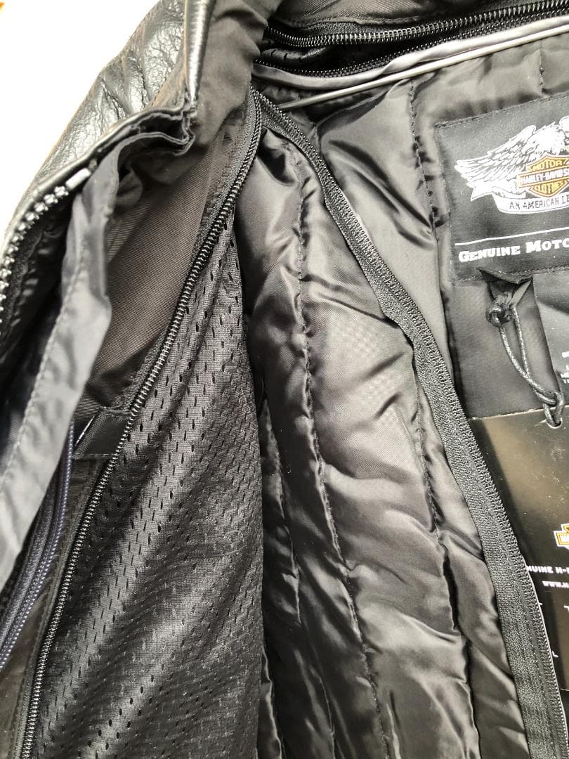 新品 Harley-Davidson 2WAY ライダースレザージャケット XL
