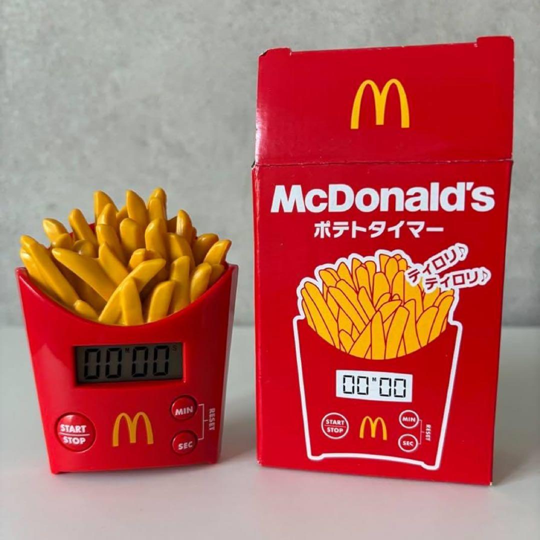 【新品未開封】マクドナルド⭐︎ポテトタイマー＋マック関連オマケ3種セット