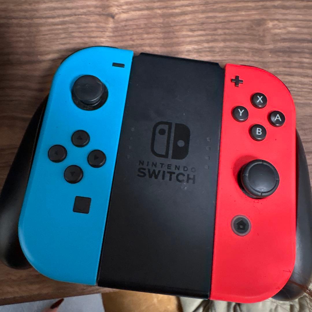 Nintendo Switch 本体 青ジョイコンゴム削れ