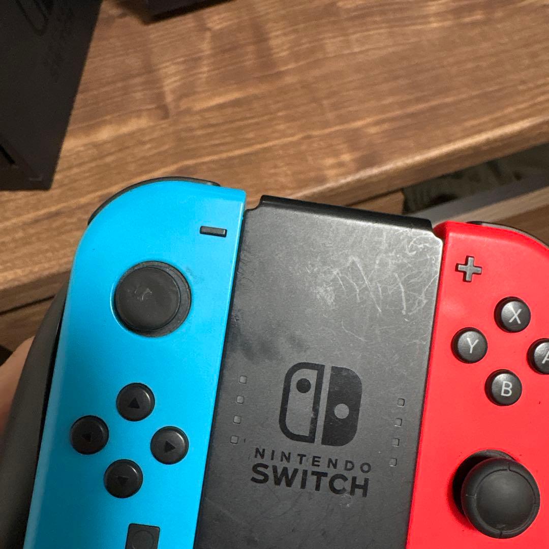 Nintendo Switch 本体 青ジョイコンゴム削れ