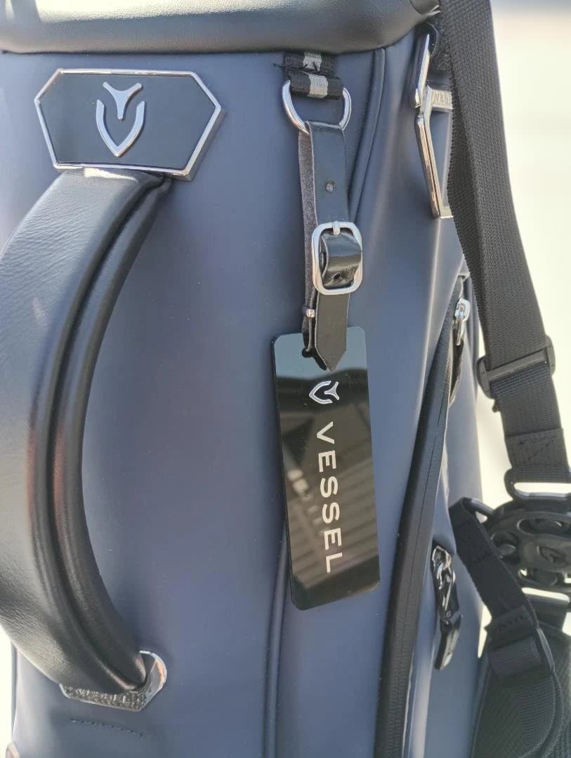【超美品】VESSEL スタンドキャディバッグ 6分割 ネイビー 付属品完備