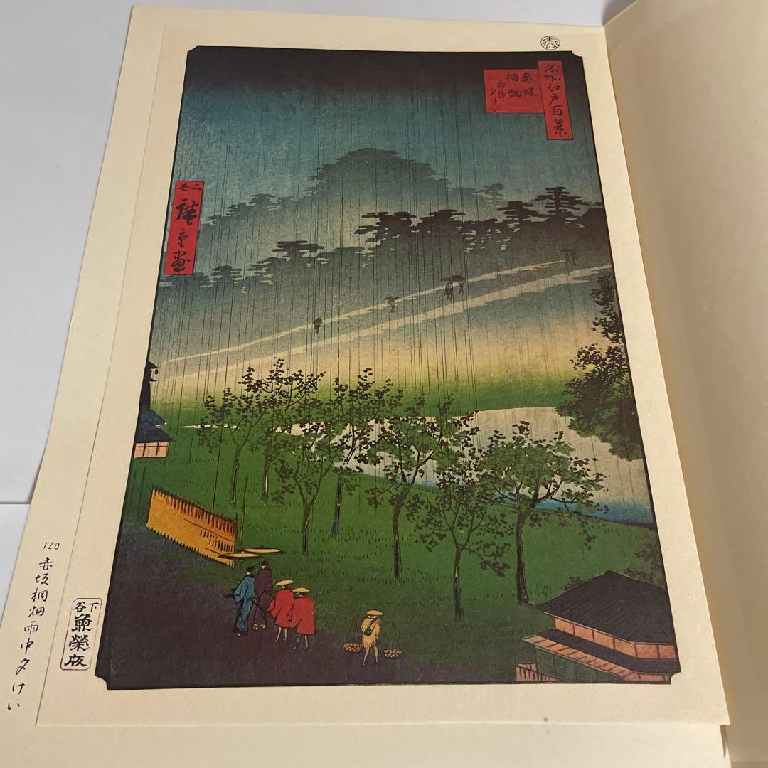 一立齋廣重 一世一代 名所江戸百景 120枚揃 東叡山廣小路 魚屋栄吉梓 画集