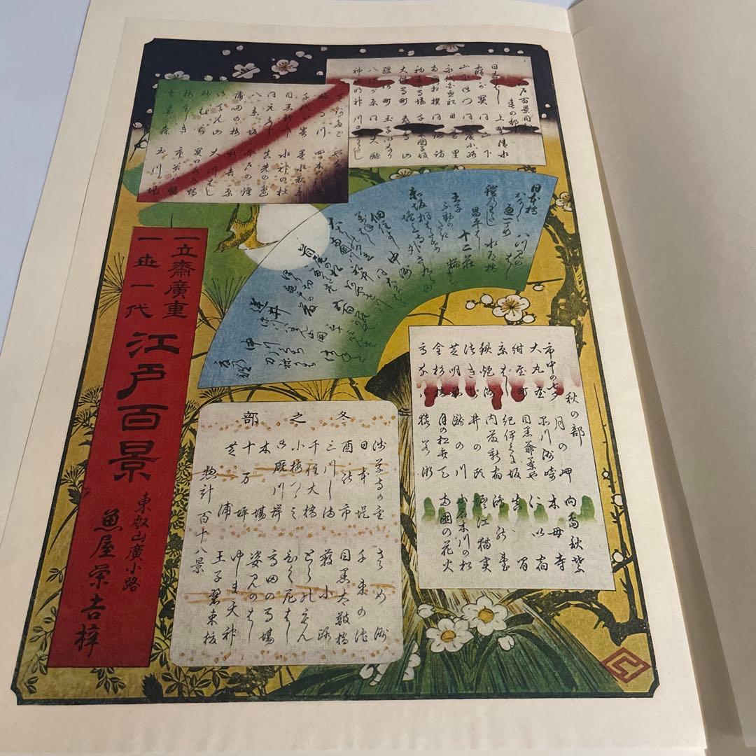 一立齋廣重 一世一代 名所江戸百景 120枚揃 東叡山廣小路 魚屋栄吉梓 画集