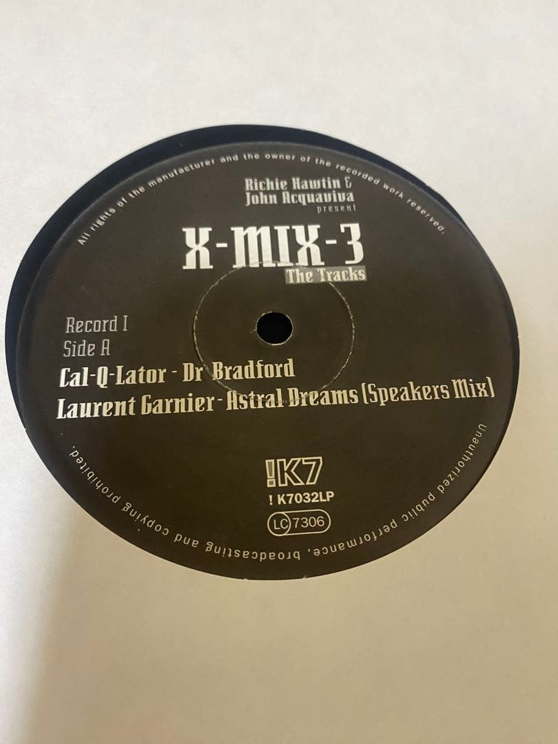 邦楽 X-MIX-3 The Tracks Richie Hawtin