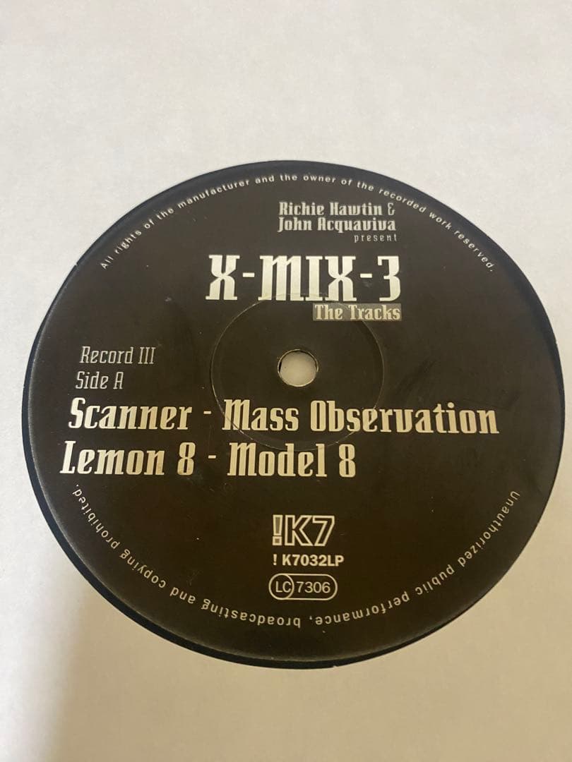 邦楽 X-MIX-3 The Tracks Richie Hawtin