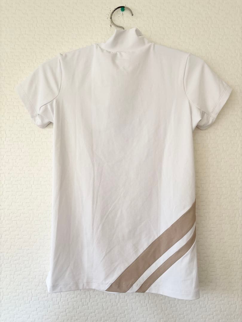 新品　デサントゴルフ　ベアスムースモックネックシャツ　レディースM