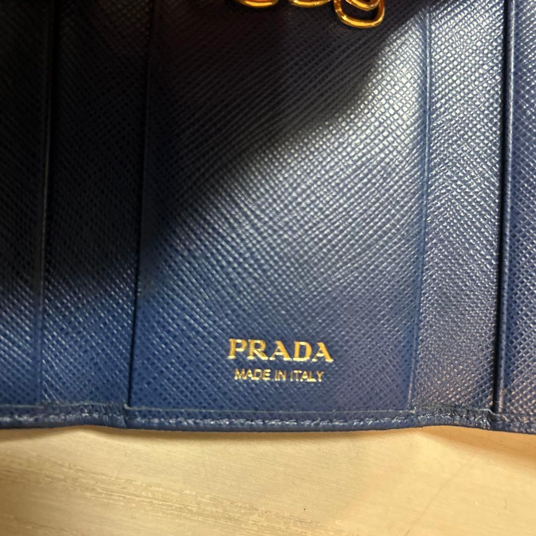 ❤️PRADA ❤️プラダ❤️キーケース❤️6連❤️ゴールドロゴ❤️サフィアーノレザー❤️