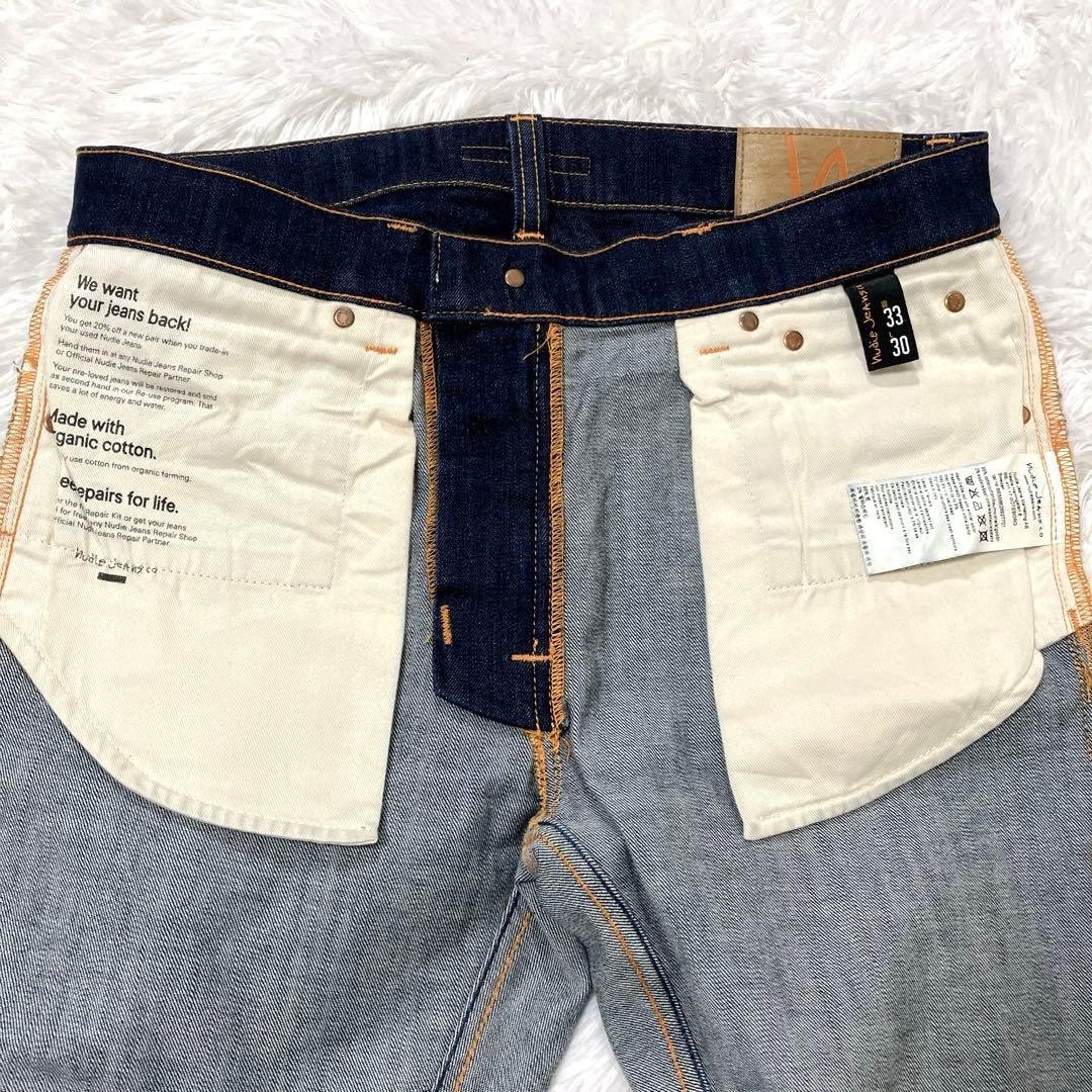美品✨NudieJeans LEANDEAN EcruEmpo W33