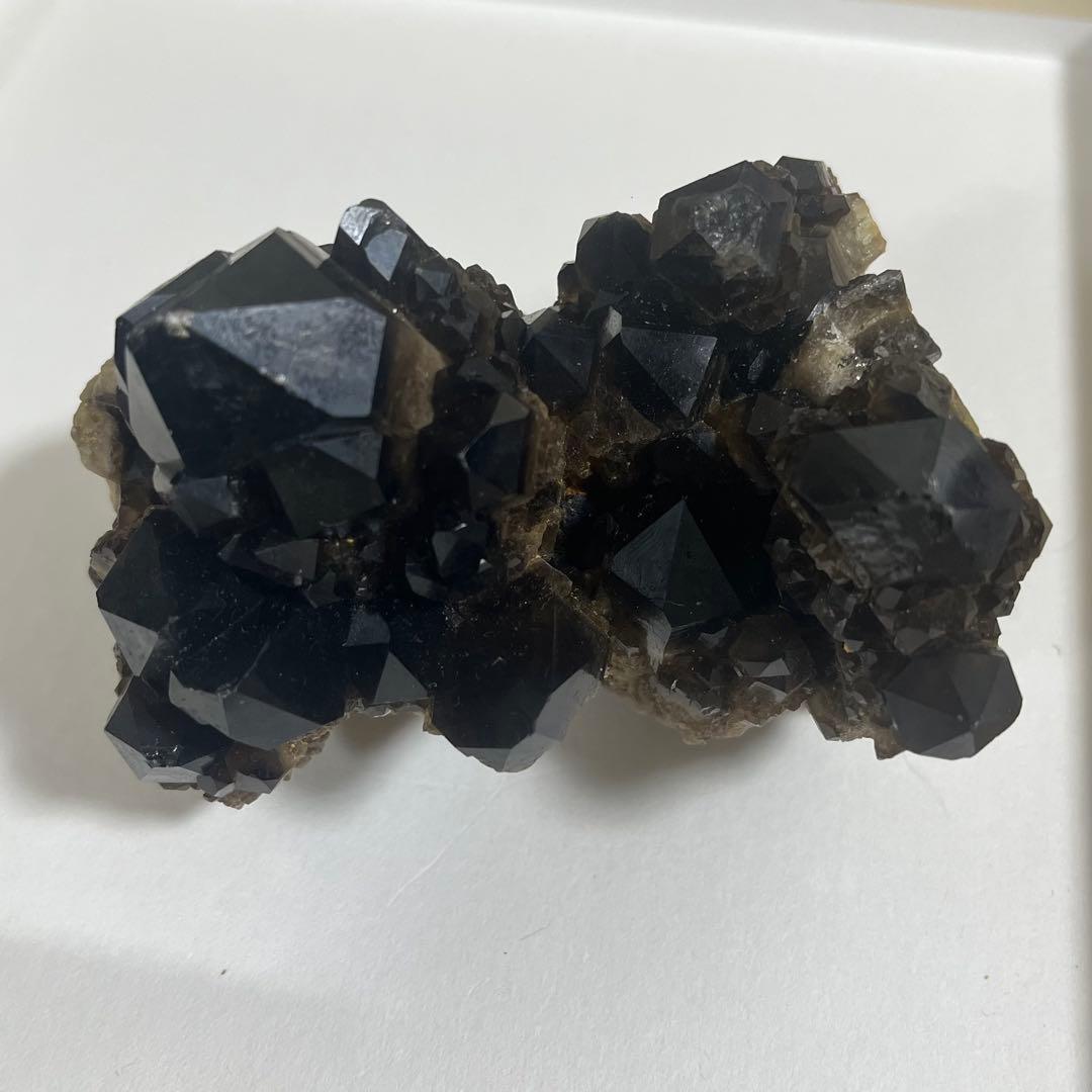 【天然石】キャンドルクォーツ　モリオン　原石　クラスター　679.5g