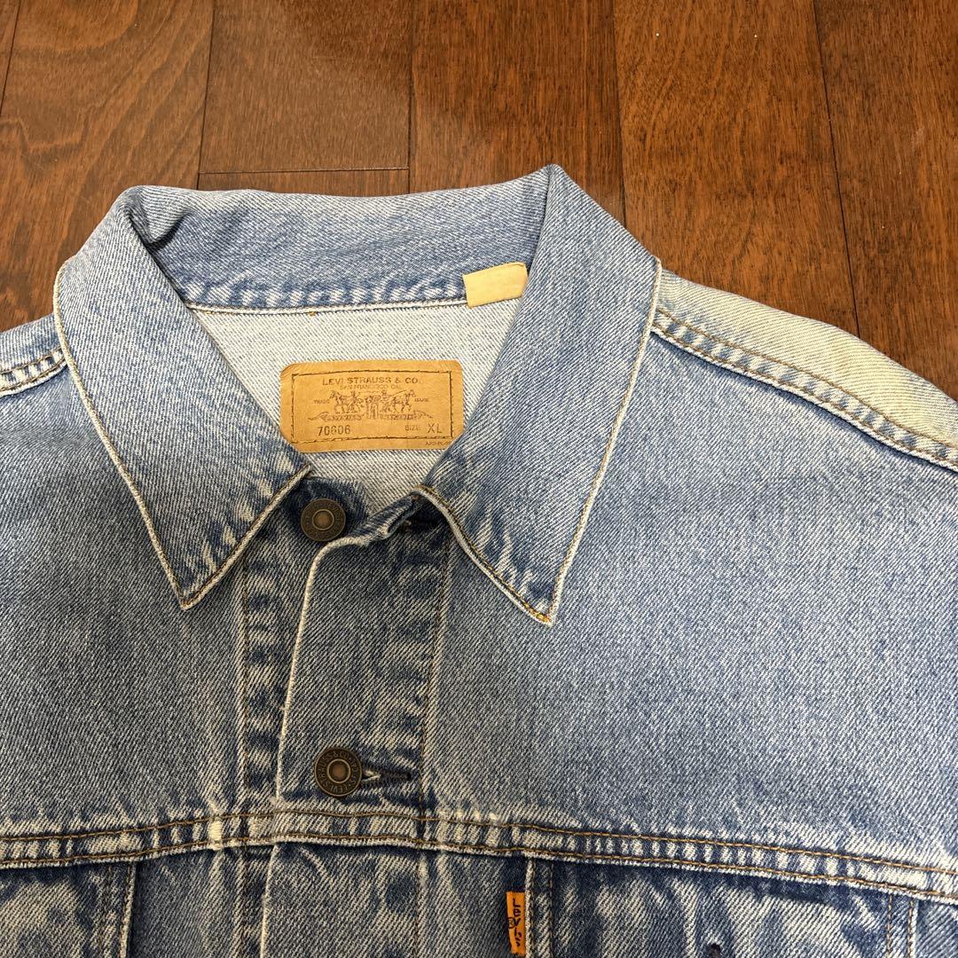 リーバイス デニムジャケット　色落ち　70606　XLサイズ Levis 3rd
