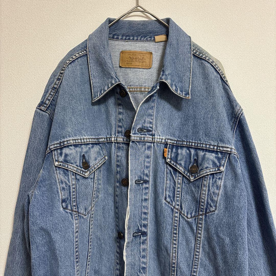 リーバイス デニムジャケット　色落ち　70606　XLサイズ Levis 3rd