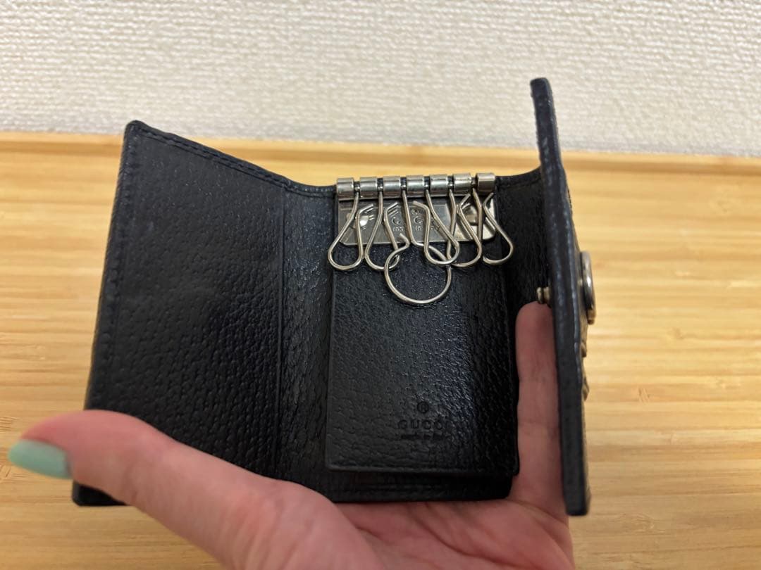 グッチ キーケース オフィディア ネイビー