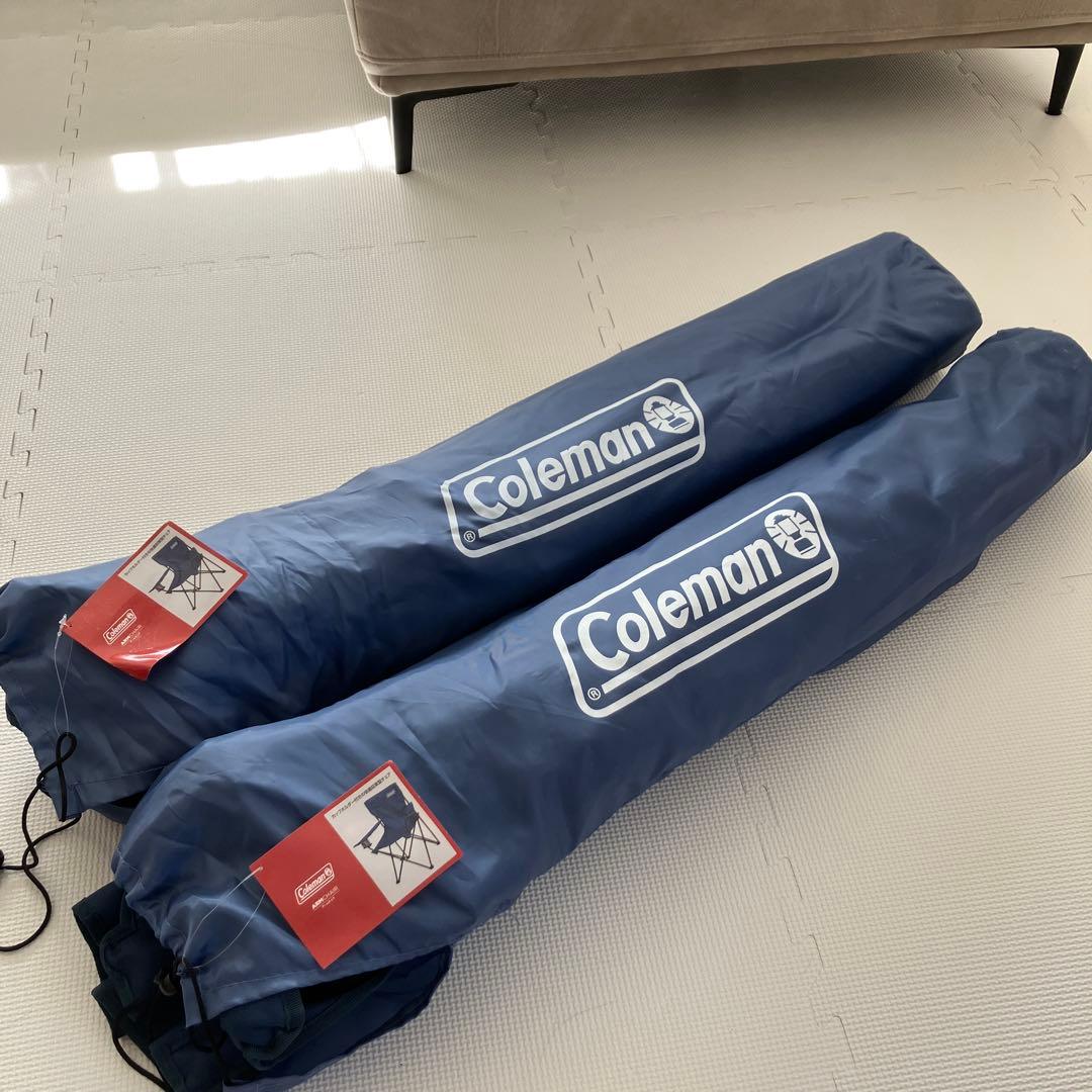 お値下げ⭐︎ 美品　Coleman 折りたたみチェア ネイビー　2脚セット