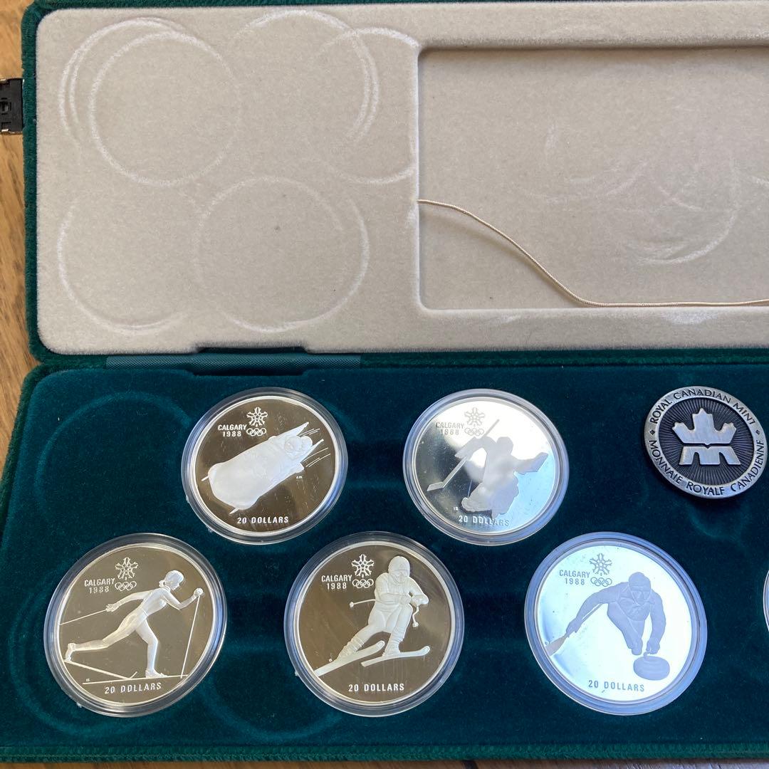 カナダカルガリー冬季オリンピック記念銀貨10種類セットエリザベス2世