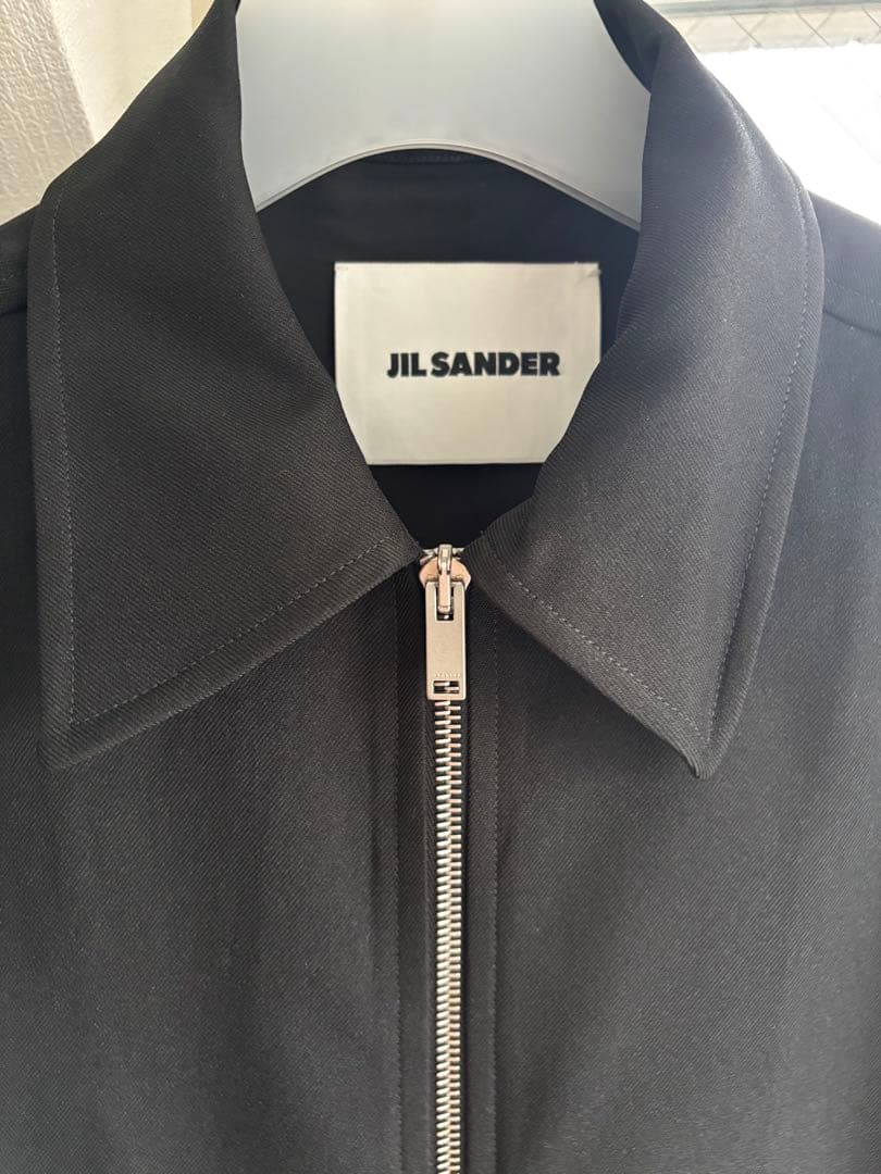 JIL SANDER 24SS ジップアップシャツBLACK 美品