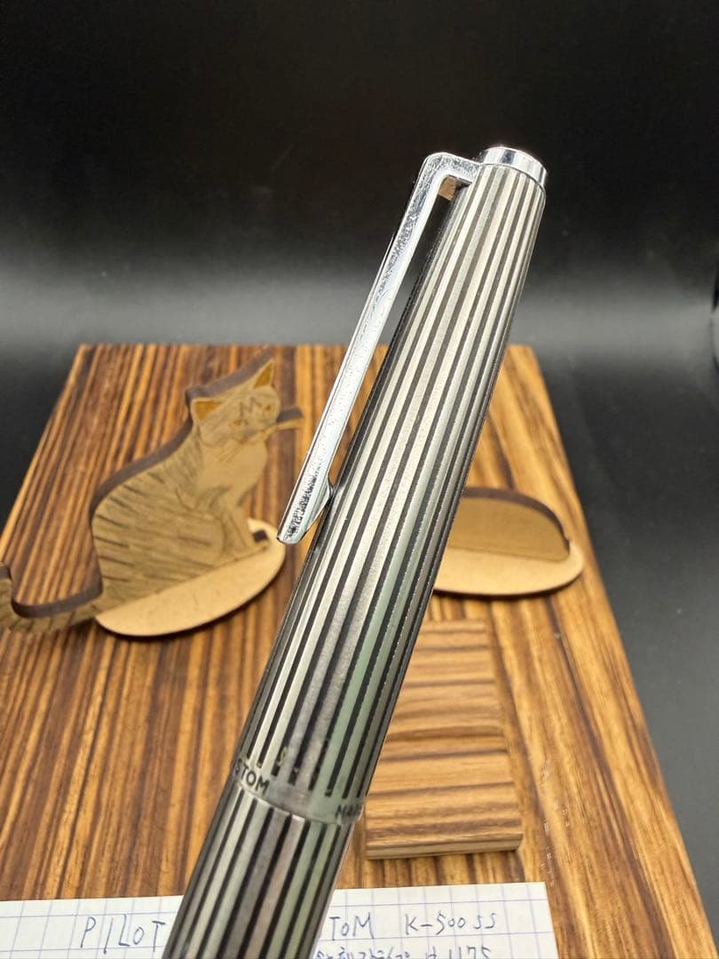 Pilot 万年筆 CUSTOM K-500SS 蝕刻ストライプ 18KWG F