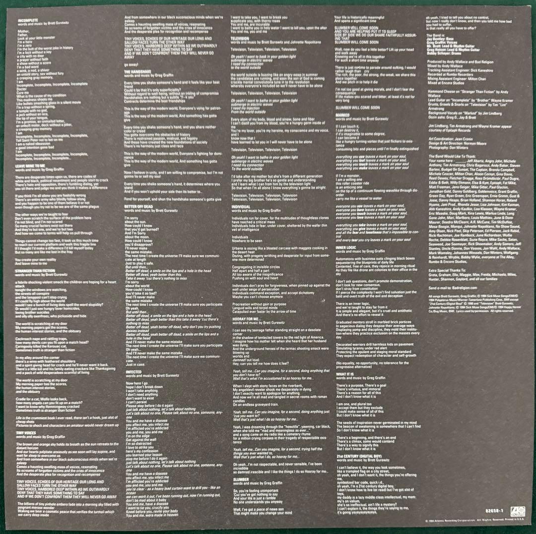 BAD RELIGION レコード　original color vinyl