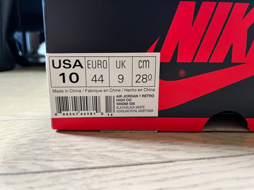 シューズ(男性用) AIR JORDAN 1 RETRO HIGH OG TOP 3 28cm