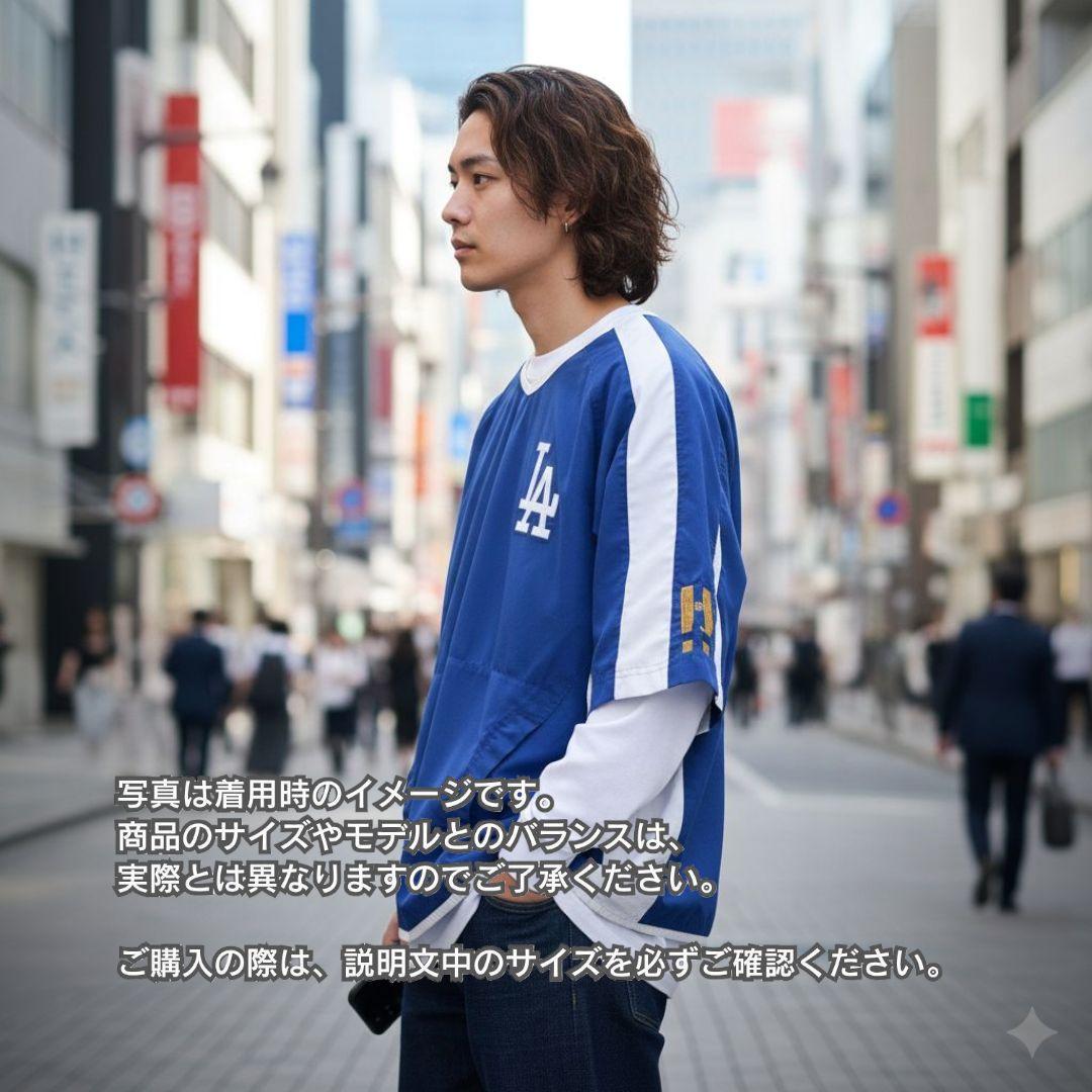 【レア】古着　ナイロンシャツ　ドジャース　大谷翔平　メンズLサイズ相当