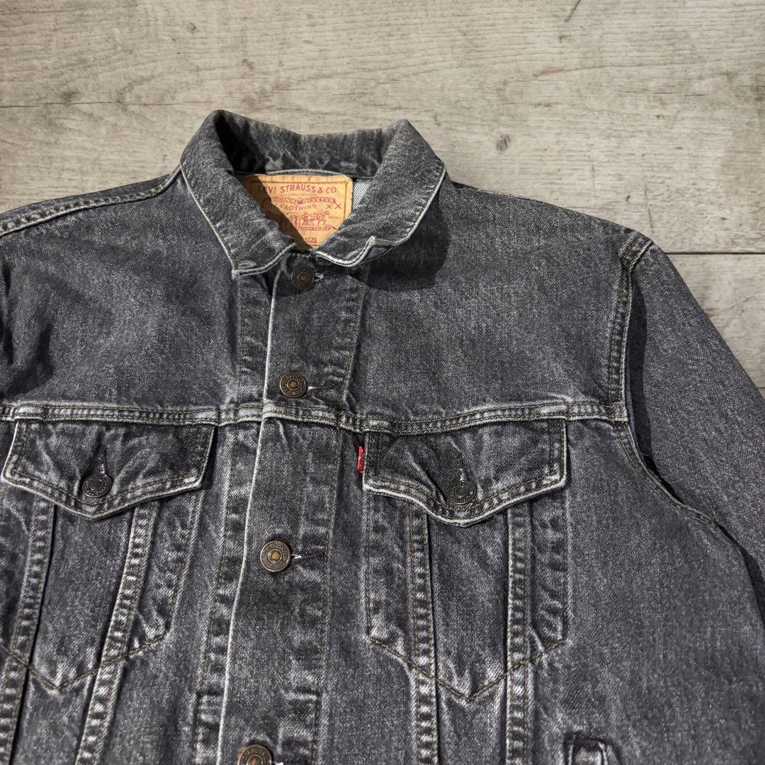 90s Levi’s 70503 先染めブラック デニムジャケット実寸L#735