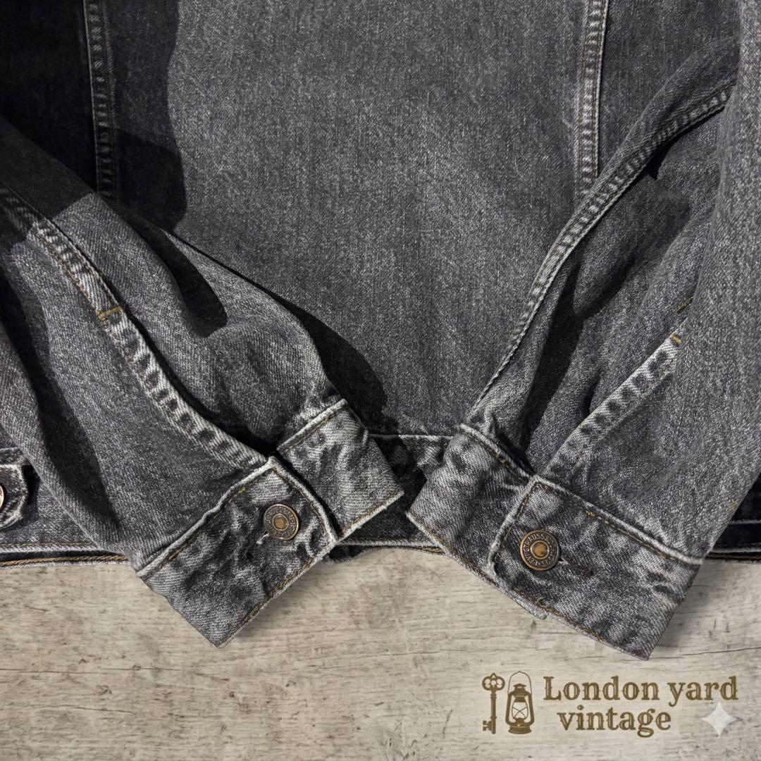 90s Levi’s 70503 先染めブラック デニムジャケット実寸L#735