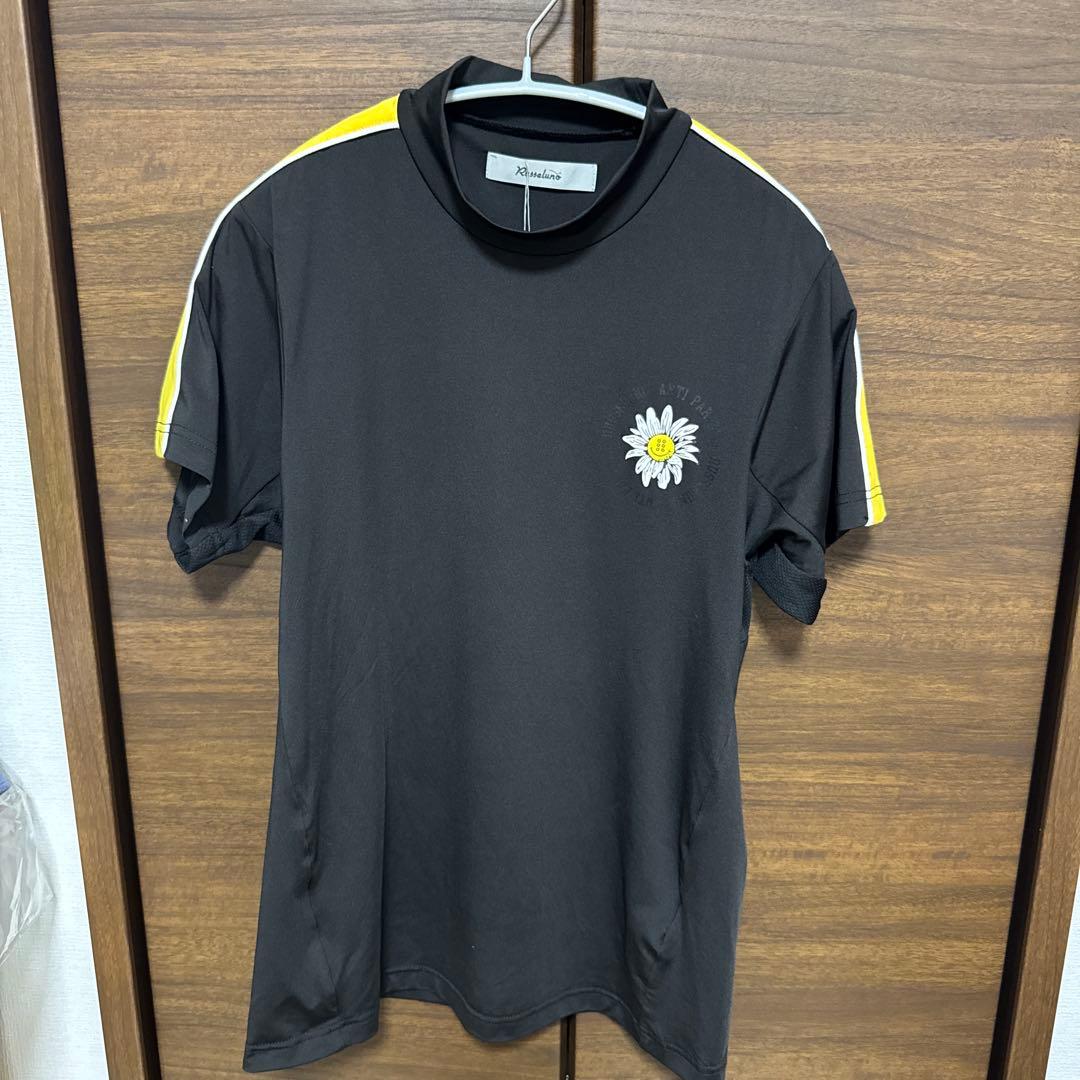 新品値下げ★Russelunoラッセルノ 花刺繍 半袖Tシャツ M 黒