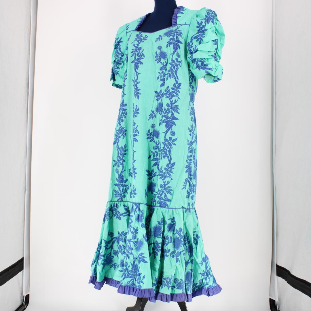 【フラダンス衣装】グリーン T&L MUUMUU FACTORY ワンピース
