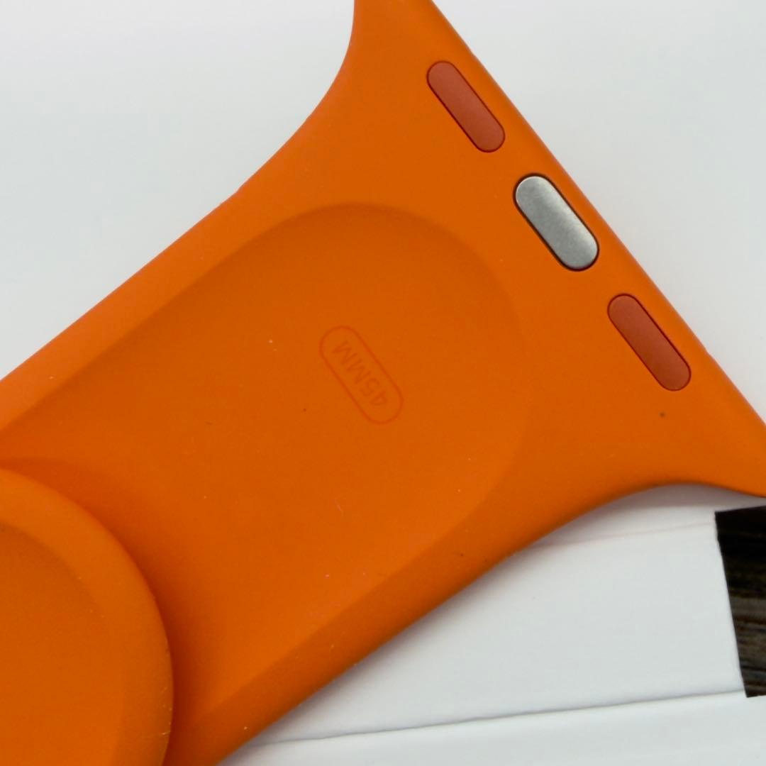 141 未使用　Apple Watch エルメス　オレンジラバー　スポーツバンド