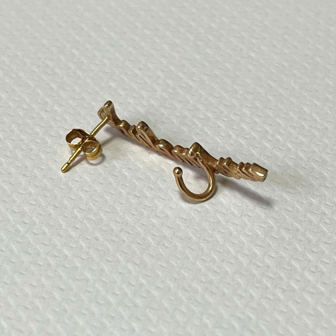 ete×一ツ山佳子コラボtatooピアス 【wish me luck】 K18