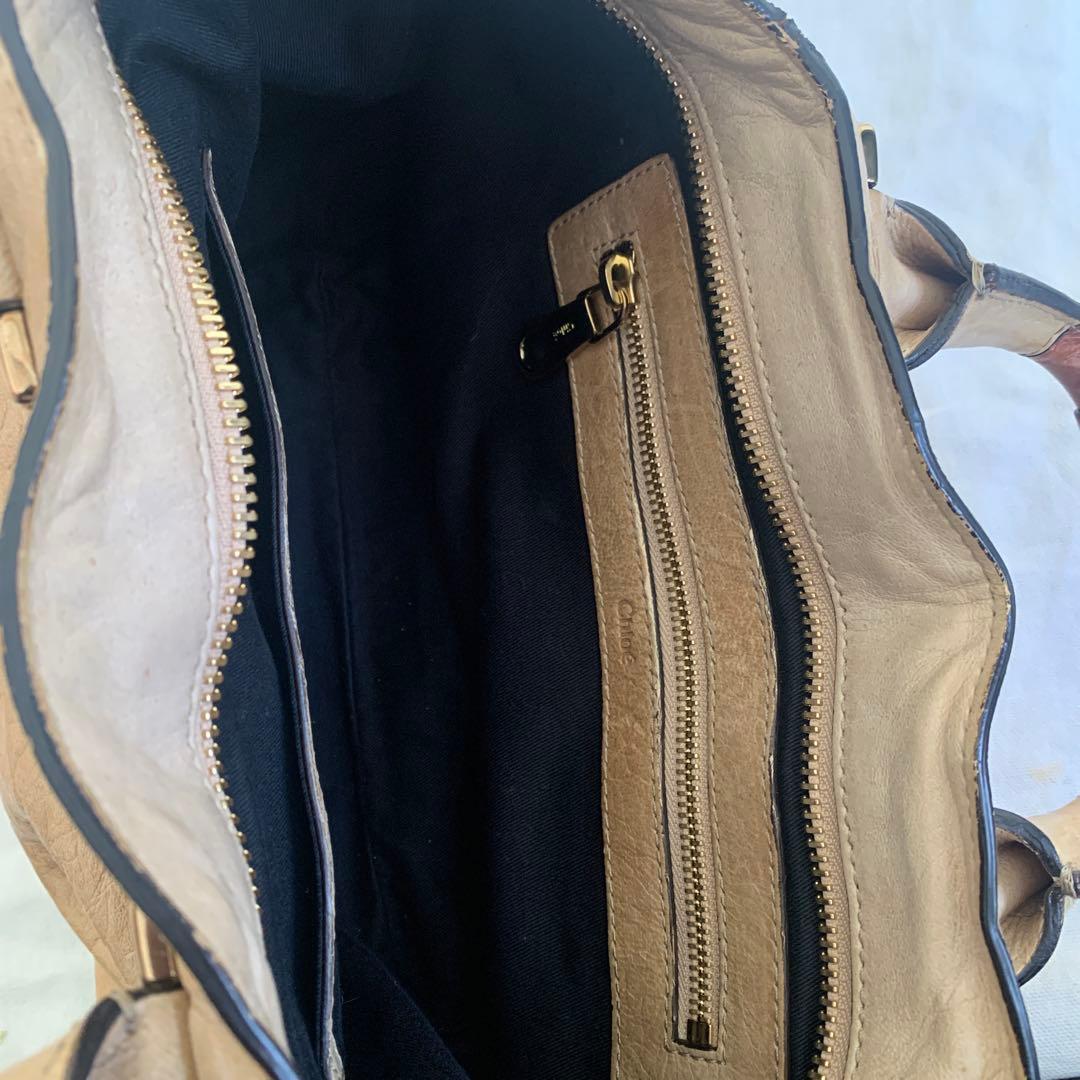 Chloé ベージュ レザー バッグ
