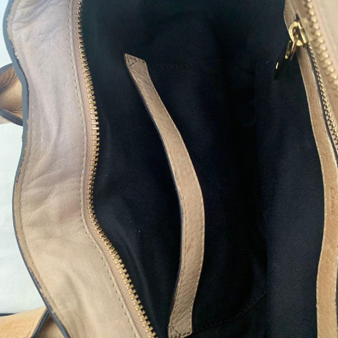 Chloé ベージュ レザー バッグ