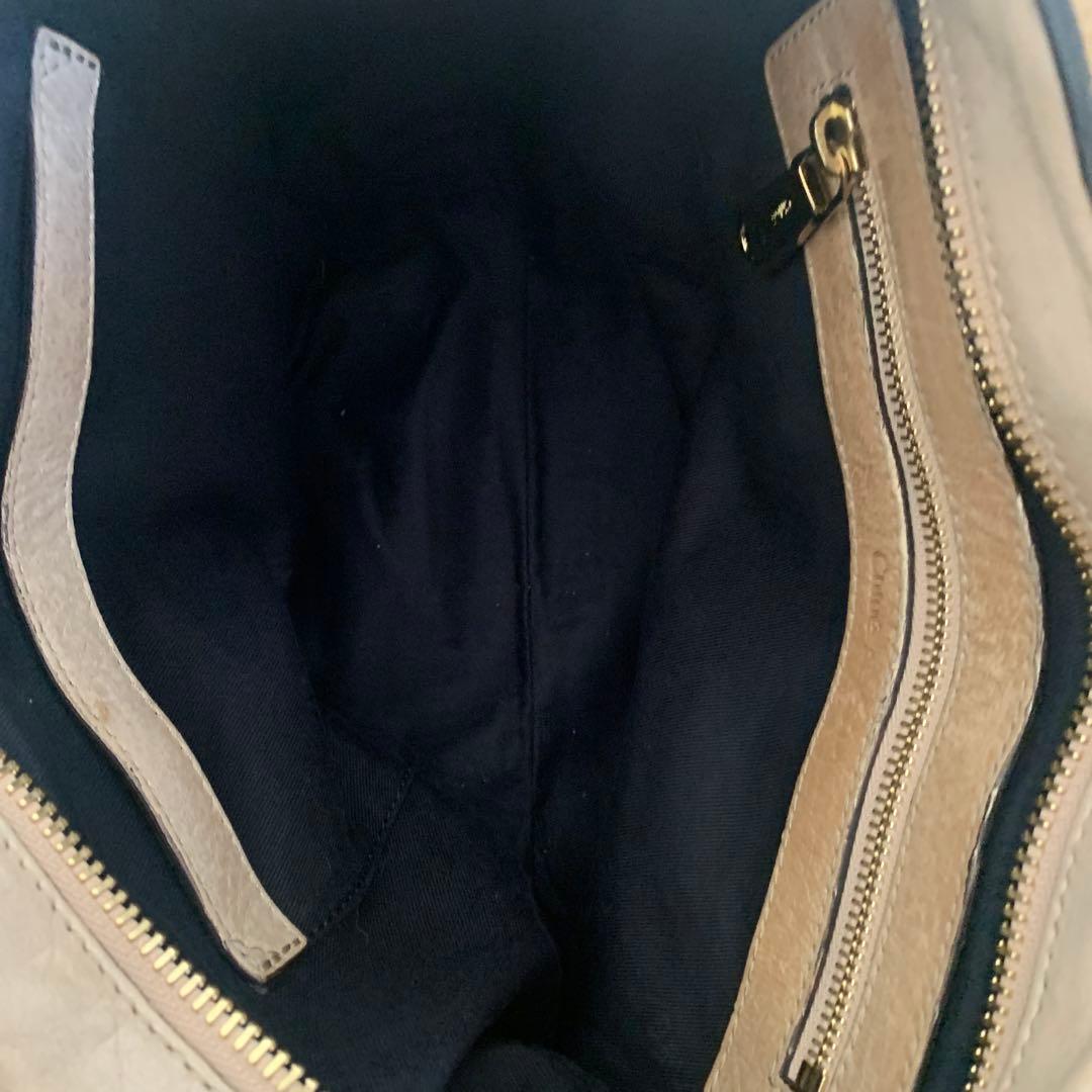 Chloé ベージュ レザー バッグ
