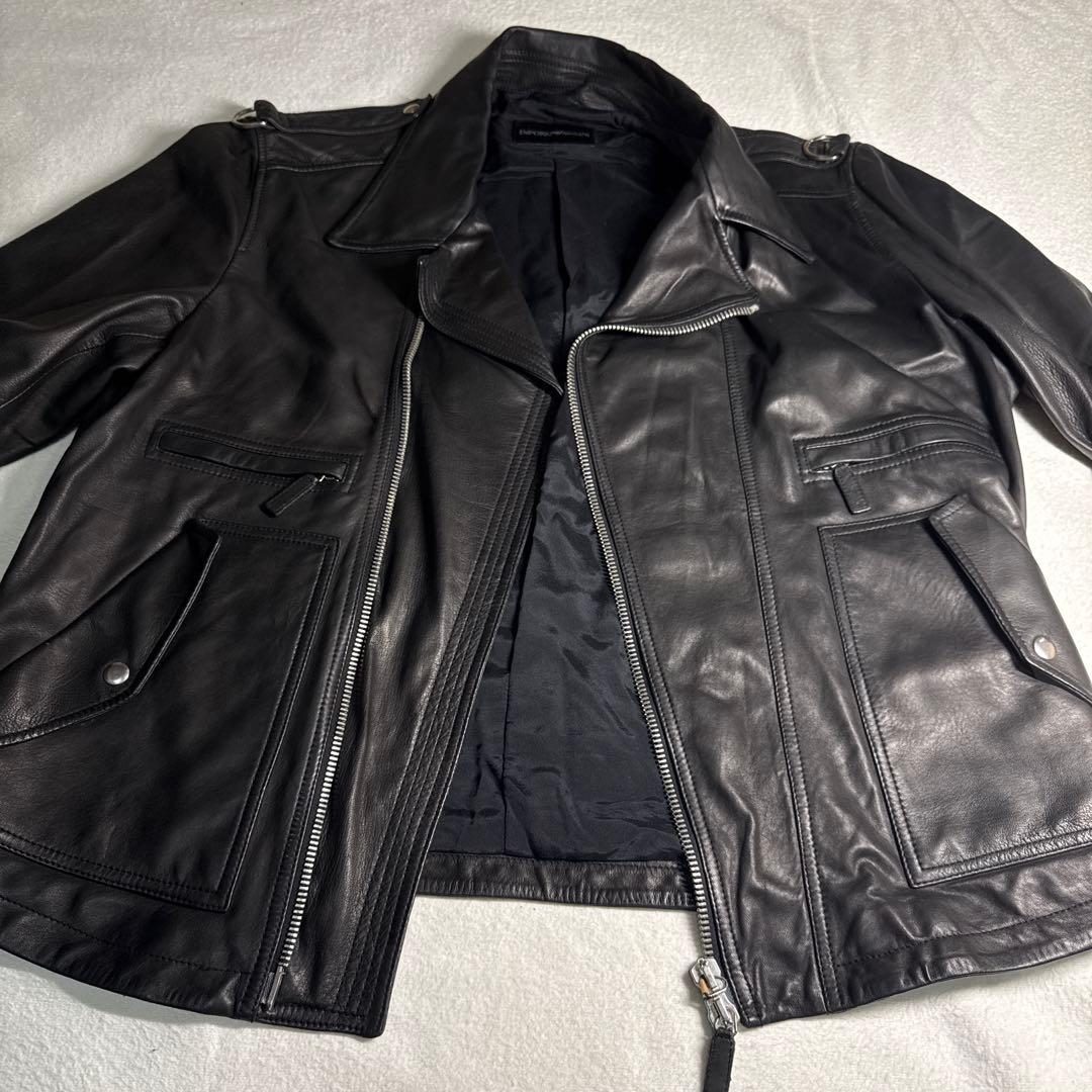 EMPORIO ARMANIアルマーニライダースジャケット サイズ56(n-1)
