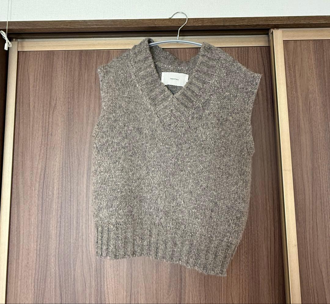 TODAYFUL モッテルヤーンニットベスト