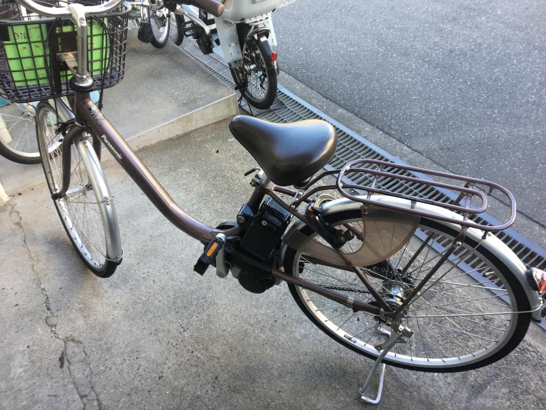 地域限定送料無料　ビビ　L　2023年　軽量モデル　茶　神戸市　電動自転車