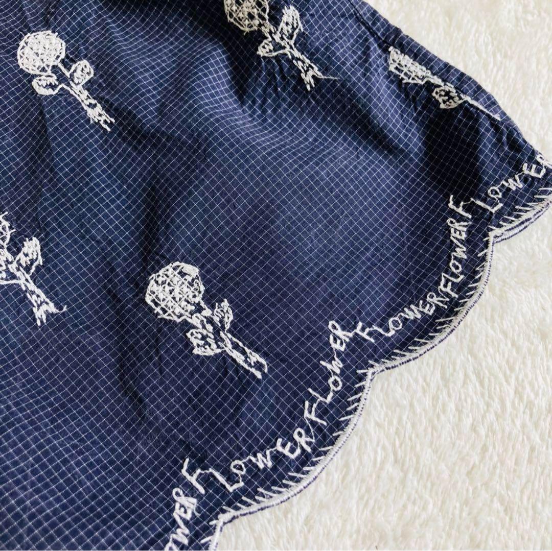 mina perhonen ミナペルホネン スカラップ 刺繍 ブラウス シルク