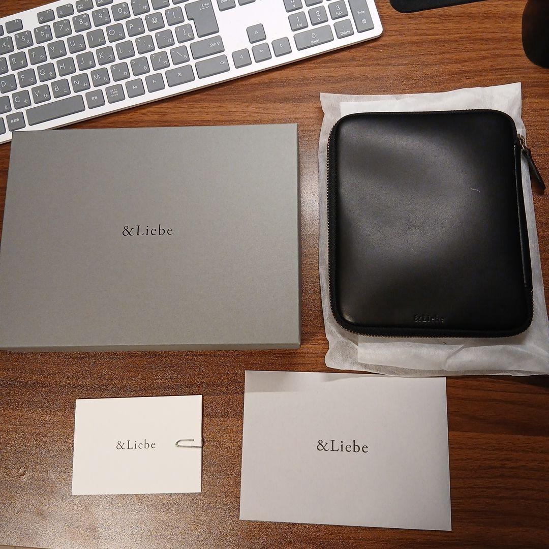 アンドリーベ &Liebe ペンケース 文具ポーチ 5本差し ペブルヌメ革