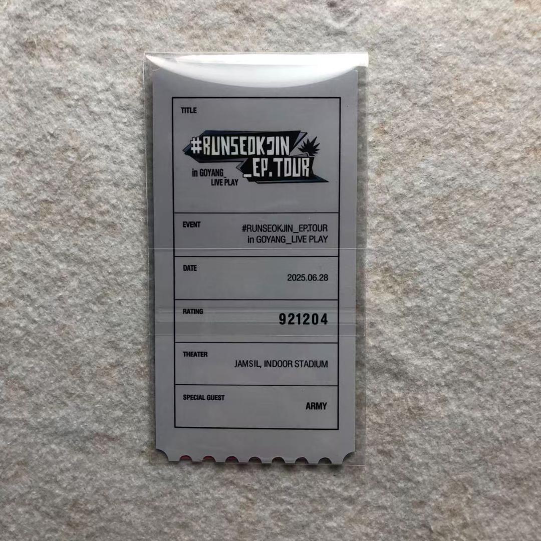 RUNSEOKJIN_EP.TOUR 6/28 ジン FC特典 トレカ