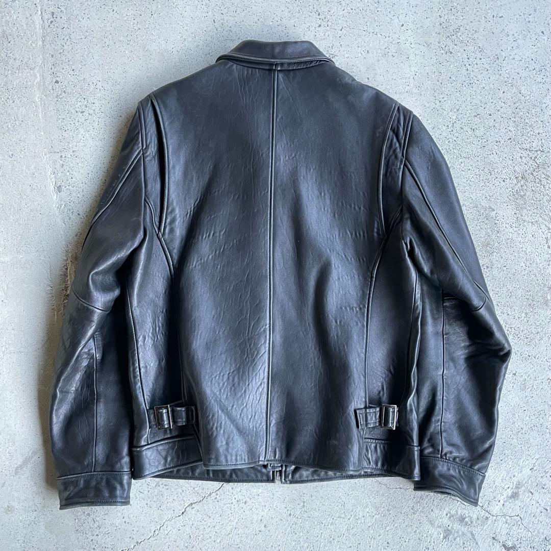 90s ヴィンテージ 古着 ラムレザー レザージャケット シングル