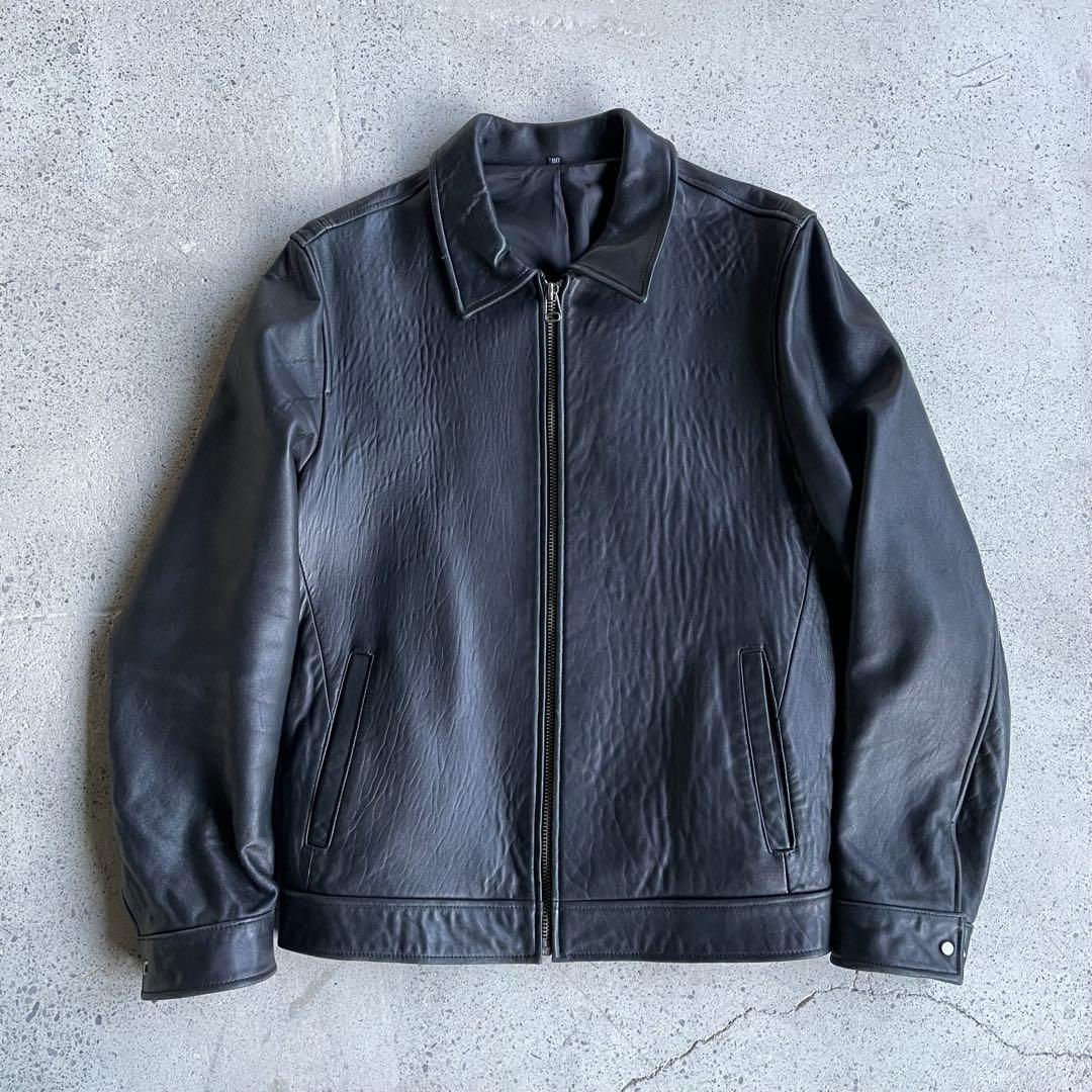 90s ヴィンテージ 古着 ラムレザー レザージャケット シングル