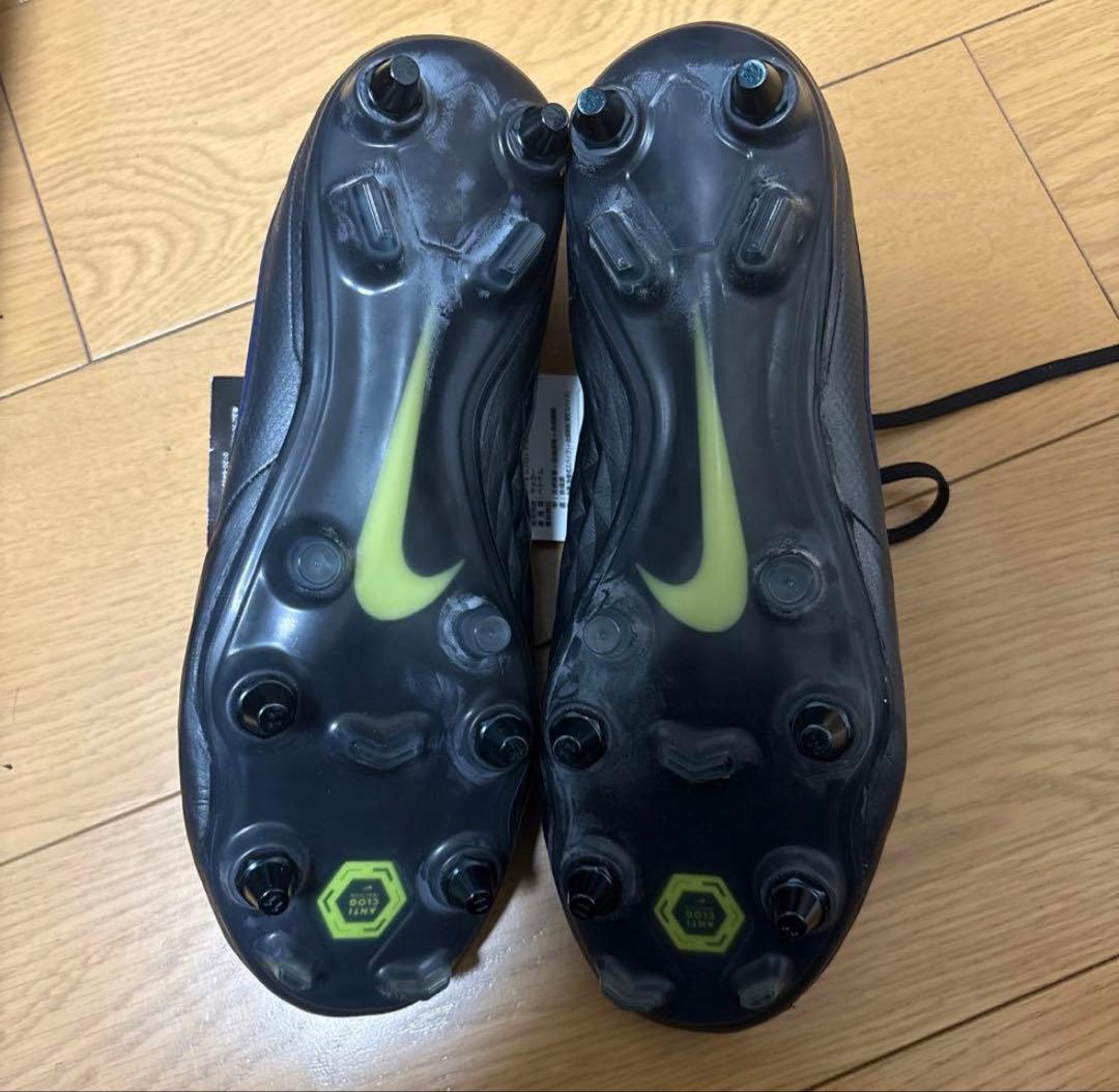 Nike Tiempo ブラック サッカーシューズ　取替式SG