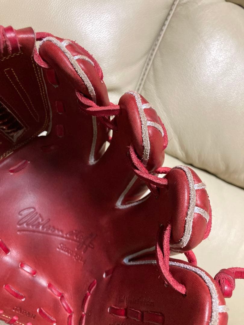 Wilson Staff 硬式グローブ レッド　30cm【超美品】