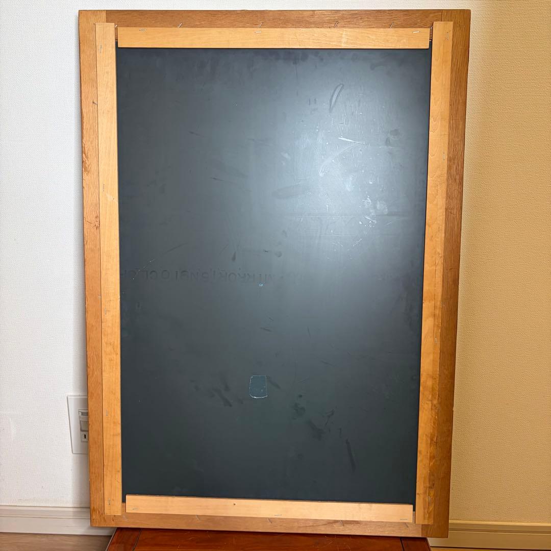 【特大ウォールミラー】アンティーク風　木製フレーム w610×853mm