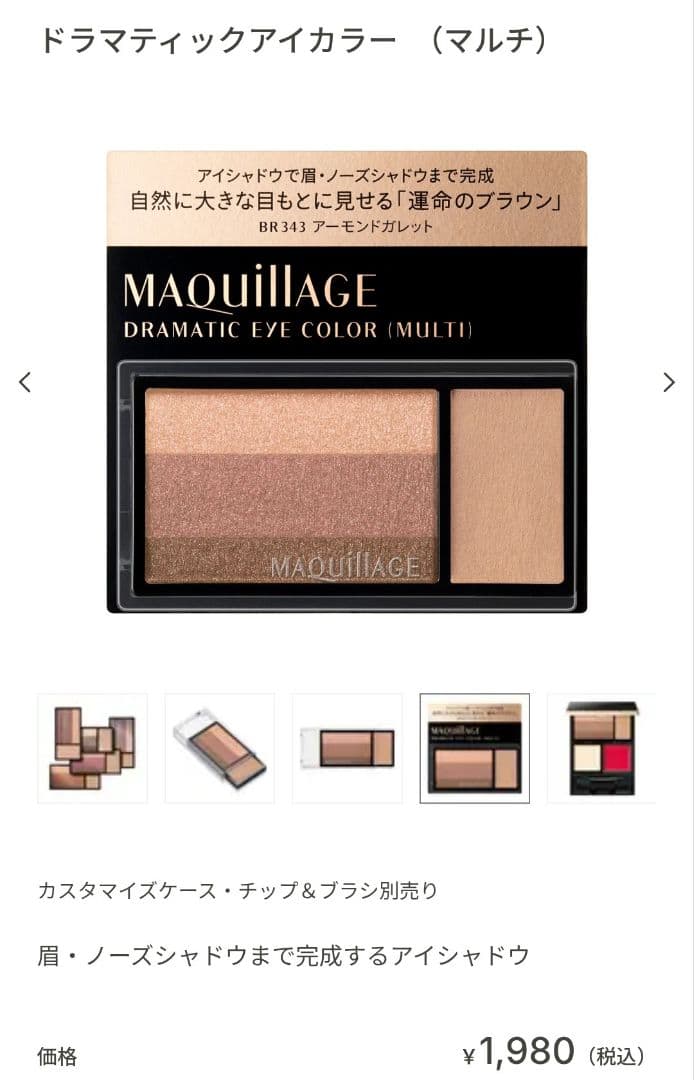 別売ファンデ＆シャドウ付き︎⭐️マキアージュ ドラマティックパレット 20