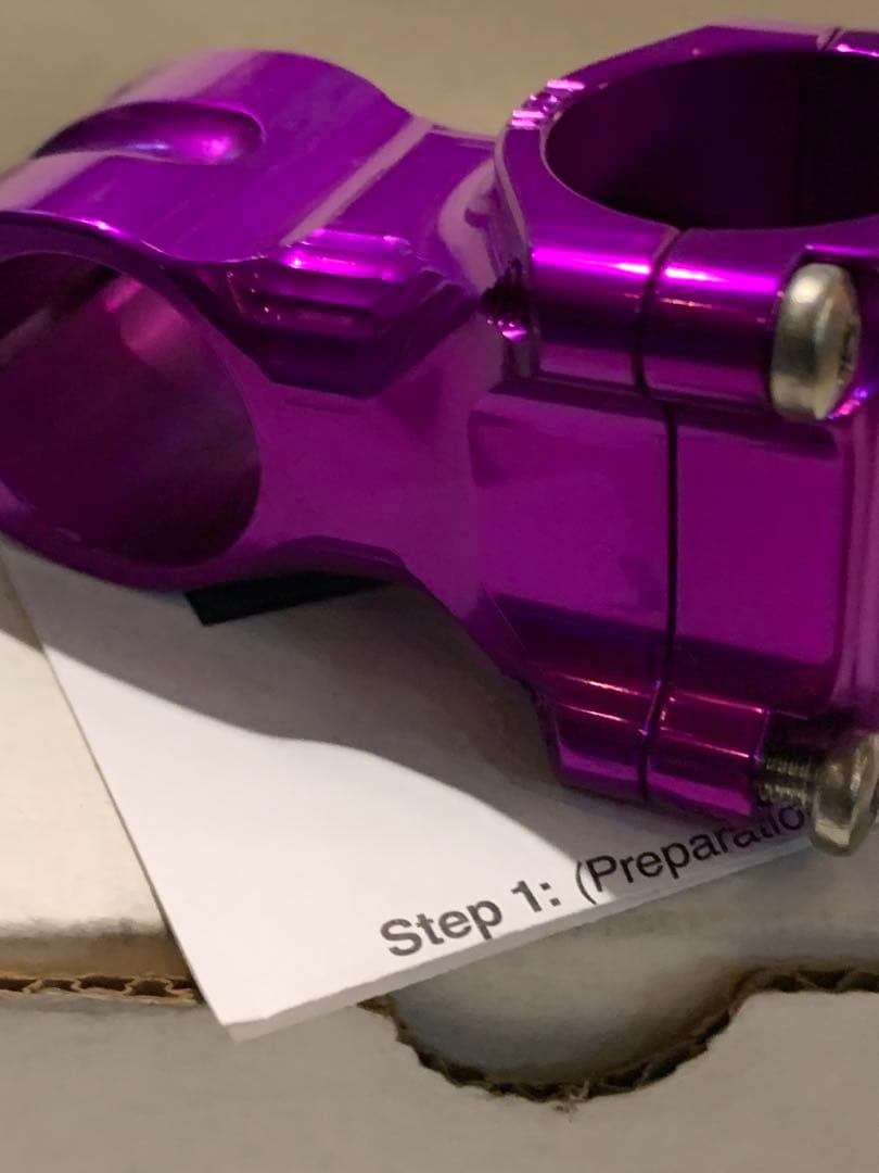 paul boxcar stem 50mm ポール　ステム　艶々パープル！