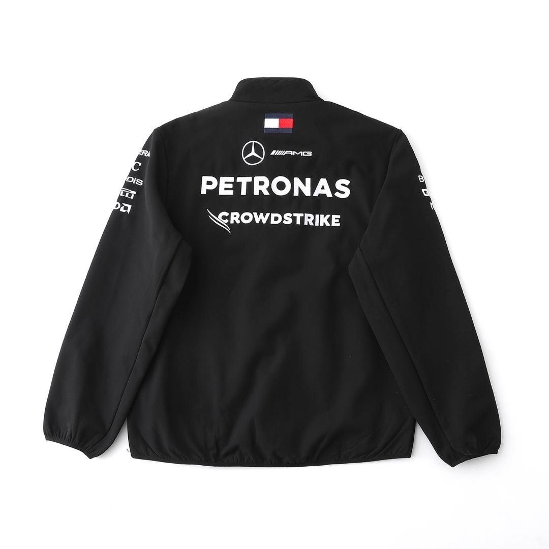 F1 メルセデスチーム ソフトシェル スポーツ 防風防水 レーシングジャケット