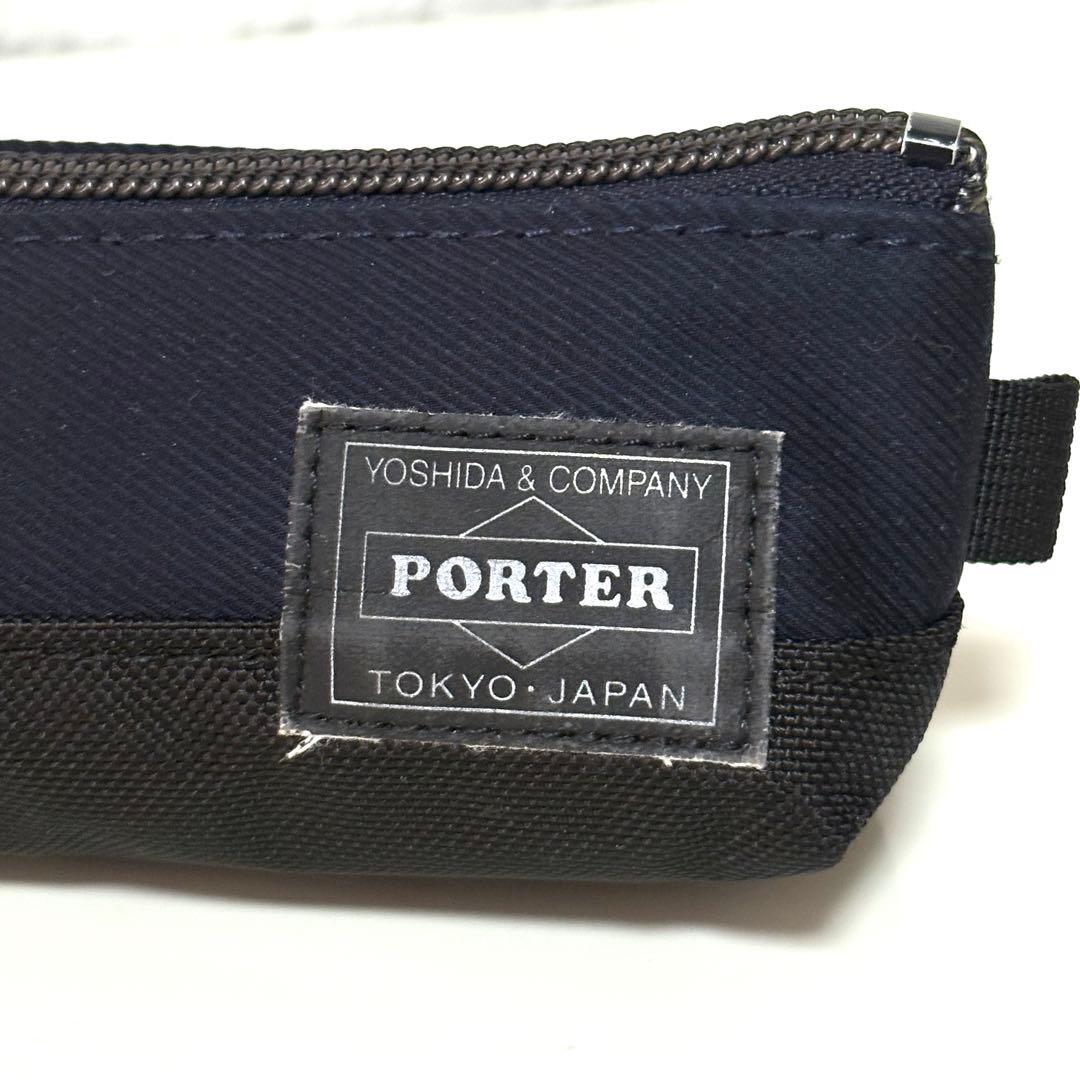 希少 PORTER ポーター フロント ペンケース 小物入れ ストラップ付