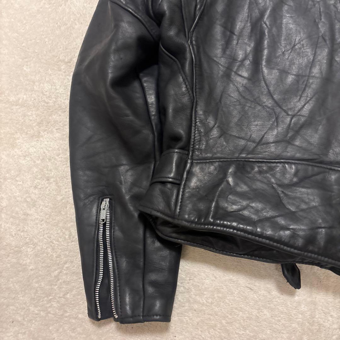 は*ち様 米国製⭐️Schott 618 ライダースジャケット レザー キルティ