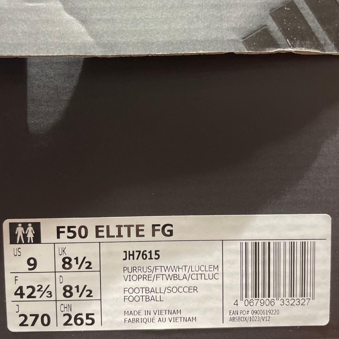 【新品】adidas F50 ELITE FG 27.0cm